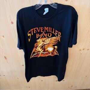 Steve Miller Band Tour 2023 Size M Unisex Tee Black Graphic